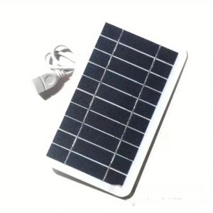 Rosy Recess Outdoor Waterproof Solar USB Charger with Multi-Crystalline Panel for Portable Power Supply