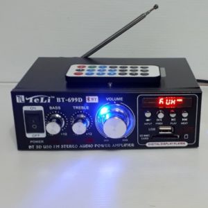 [Original+COD]2000W AV-568BT Bluetooth Stereo Amplifier 12V/220V 2Channel Class D With Luminous Knob HIFI Audio  Amplifier Car/Home Theater Digital Power Audio Amplifier Karaoke Digital MP3 Player