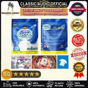 Classic Audio ABS YU HENG Clean Secret Laundry Detergent 1000grams (1KG) POWDER DETERGENT UP TO 3X CLEANING POWER with FABCON (Original)