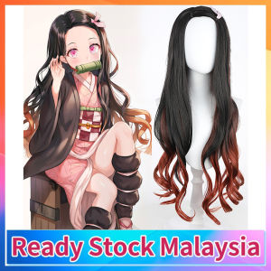 Anime Kamado Nezuko Cosplay Costume Demon Slayer Cosplay Uniform Clothes Kimono Wig Halloween Costume for Kids Adult