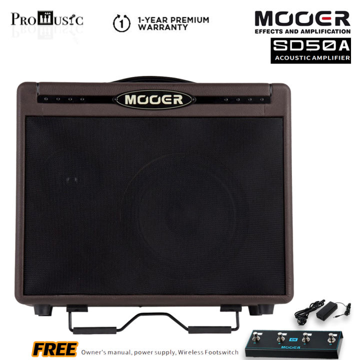 Mooer SD50A แอมป์กีต้าร์โปร่ง 50 วัตต์ Acoustic Amp แอมป์อคูสติก ต่อ ...