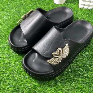 MYSANDAL-FEDOR B-129 SANDAL WANITA SELOP HAK 5.5CM HIASAN ANGSA LOVE BAHAN EVA PREMIUM