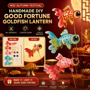 DIY Goldfish Lantern Handmade Craft Kit Mid Autumn Festival Decoration Good Luck Chinese New Year Party Favor Kids Activity Home Decor Supplies
