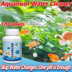 100/300PCS No Water Changesaquarium water cleaner 100 tablets aquarium water clarifier fish tank clear tool