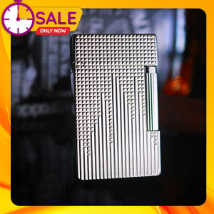 Hộp Quẹt Bật Lửa Dupont D12T Họa Tiết Kẻ Dọc Tạo Lượn Sóng - Dùng Ga Đá Cao Cấp (KHÔNG CHỨA XĂNG GAS)