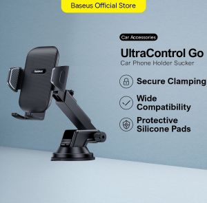 Baseus Car Phone Holder Gravity Stand in the Car Suction Cup compatible for Iphone Samsung Huawei