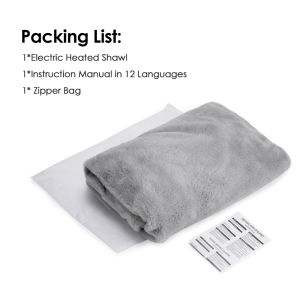 USB Chăn điện phát nhiệt mặc nhung nước nóng khăn choàng 3 hiệu chỉnh nhiệt độ chăn đắp mềm cho nhà & văn phòng Sưởi ấm nhanh chăn quấn điện cho người lớn