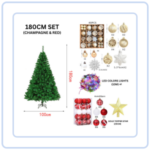 【Pure Care】 2025 Christmas Tree Full Set Value Package Christmas with Decoration Lights Xmas