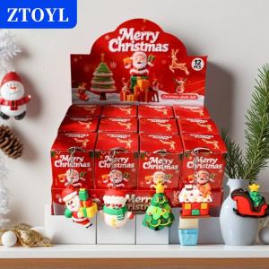[COD] ZTOYL พวงกุญแจคริสต์มาส12ชิ้นกล่องปริศนารูปการ์ตูนซานตาคลอสต้นไม้มนุษย์หิมะพวงกุญแจกระเป๋าเป้สะพายหลังจี้เซอร์ไพรส์กล่องของขวัญสำหรับงานเลี้ยงปีใหม่