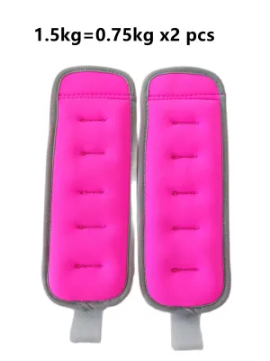 SG stock Adjustable Ankle Weights 0.5kg 1kg 1.5kg Pair Wrist & Leg Weights for Walking Running Fitness Workout Training