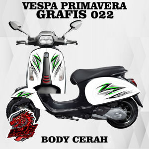 stiker striping sticker transparan vespa matic 150 cc grafis 022 body cerah