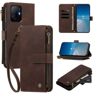 Flip Leather Zipper Wallet Case For Xiaomi 11T 12T 13T 14T 11 Lite Redmi 15 A7 A5 17C 15C 14C 13C 12C 10C 10A A2 A1 12 13 10 4G Cards Phone Cover
