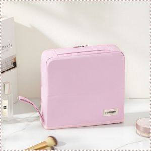 กระเป๋าเครื่องสําอาง จําเป็นเมื่อเดินทาง ความจุขนาดใหญ่ กระเป๋าพกพา ล้างเครื่องสําอาง สายแขวนสะดวก