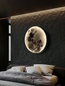 Creative Moon LED Wall Lamp Indoor Lighting For Bedroom Living Hall Room Home Decoration Wall Lights Aisle Corridor Wall Sconces