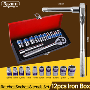 12/46/47/82PCS CR-V Ratchet Socket Wrench Car Repair Tool Set Hand Tools Home Service motor DIY Kit