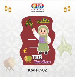 Amplop Lebaran Karakter Muslim Viral 2025 / THR Lebaran / Angpau Lebaran unik viral