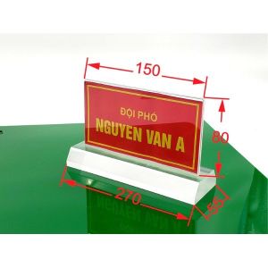 Biển Chức Danh để bàn QĐ bền đẹp