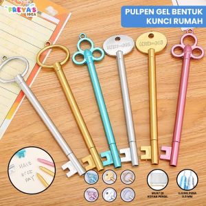 FR-A64 Pulpen Gel Bentuk Kunci Rumah Pen Karakter Alat Tulis Stationary / Pena Kunci Classic / Pena Pulpen Bolpoin Gel Karakter Lucu Souvenir