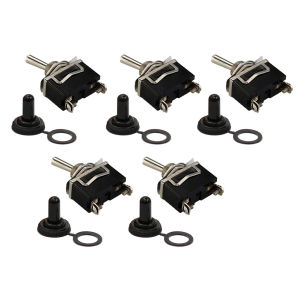 ⭐lalangbeads⭐ 5X Waterproof Toggle Switch 15A 250V SPST On/Off Metal Rocker For Car Boat Motorcycle Industrial Equipment New Arrival