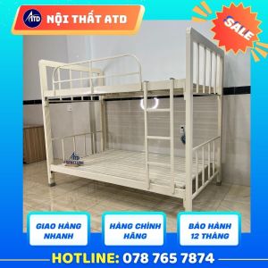 Giường Tầng Hộp 4x8 Cao Cấp – Tối Ưu Không Gian Sống với kích thước ngang 80cm 1m 1m2 1m61m8 x2m [ BH 1 NĂM]