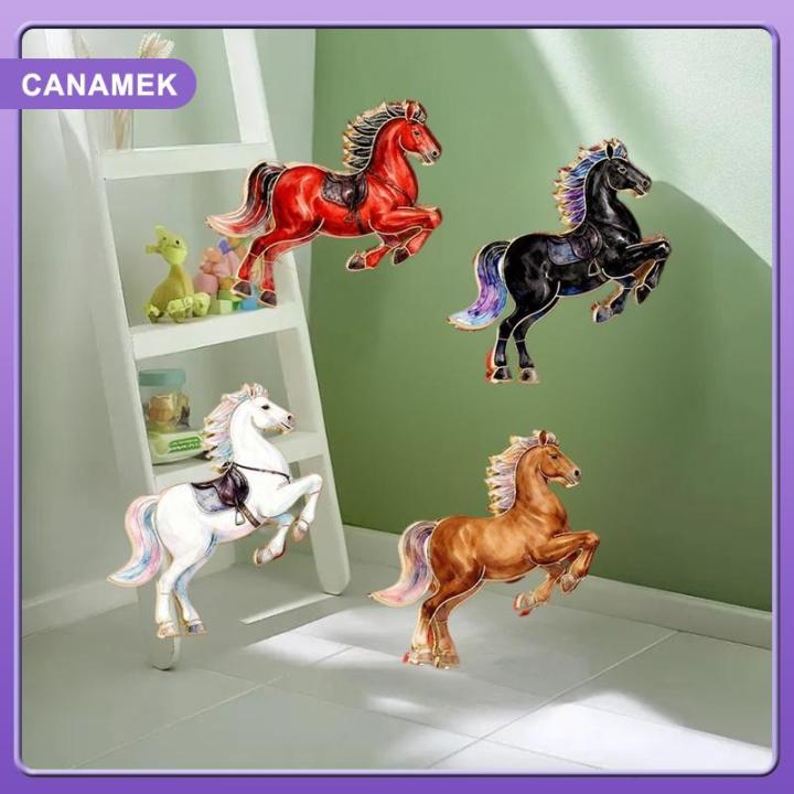 【CANAMEK】 1 4pcs phim hoạt hình dễ thương Pony Kim Loại trâm cài hoàng ...