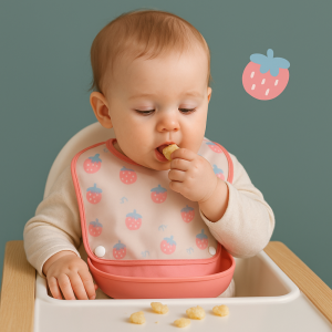 SGFDD 2pcs Cartoon Print Waterproof Baby Bibs Easy Clean Soft Feeding Aprons Novelty Waterproof Baby Feeding Bib Baby Stuff