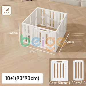 Baby Playpens for Baby Adjustable Safety Gate Drop-Proof Freestyle Assembly Easy Install Indoor Play Yard (HDPE)