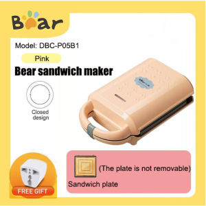 Bear Electric Sandwich Waffle Maker Electric Press Toaster/Toast Whole Square Loaf Bread Slice Breakfast Machine DBC-P05B1
