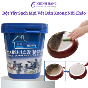 Bột Tẩy Rửa Đa Năng Đánh Bay Dầu Mỡ Cặn Đen Rỉ Sét Lâu Ngày Sạch Bong Xoong Nồi Như Mới