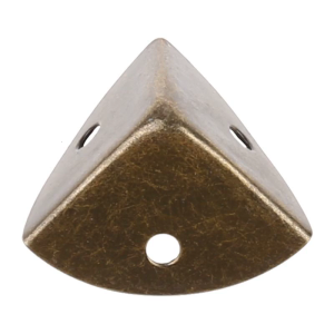 Antique Brass Decorative Box Corner Protector Edge Safety Guard Edge Cover Furniture Corner Metal Bumpers 0.98"x0.98"