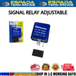 ORIGINAL ESPADA ADJUSTABLE TIMING LED SIGNAL RELAY CONDENSER WINKLE RELAY FLASHER Y15ZR Y16ZR RS150 RSX150