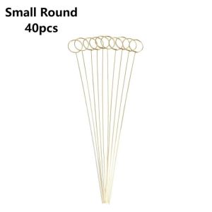 Metal Flower Arrangement Card Holder For Photo Holder Bouquet Heart Shape Flower Clip 20pcs/40pcs