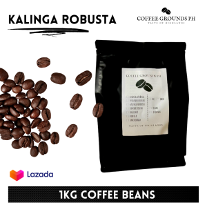 Coffee Beans - Kalinga Robusta 1kg | Organic Coffee in Resealable Pouch