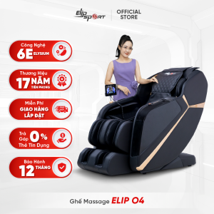 Ghế Massage ELIP O4 - Mát Xa Cổ Vai Gáy Chuyên Sâu Con Lăn Đôi Massage Bắp Chân Matxa Ấn Huyệt Bàn Tay Điều Khiển Bằng Giọng Nói