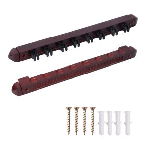 8 Holes Rak Stick Billiard Dinding Kayu Wall Cue Rack 8 Slot Billiard Cue