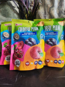 Combo 2 gói mức ô mai Colorful Plum weisiel MIX 5 vị - Gói 408g * 2  siêu ngon vị chua ngọt kích thích vị giác