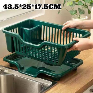 Kitchen Dish Drying Rack with Drain Tray for Bowls Spoons Chopsticks Multi-purpose Storage Basket沥水架