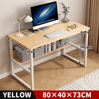 Student study Desk Computer Table 120x60cm Meja Modern writing living room furniture Double Layer Office desk 办公桌