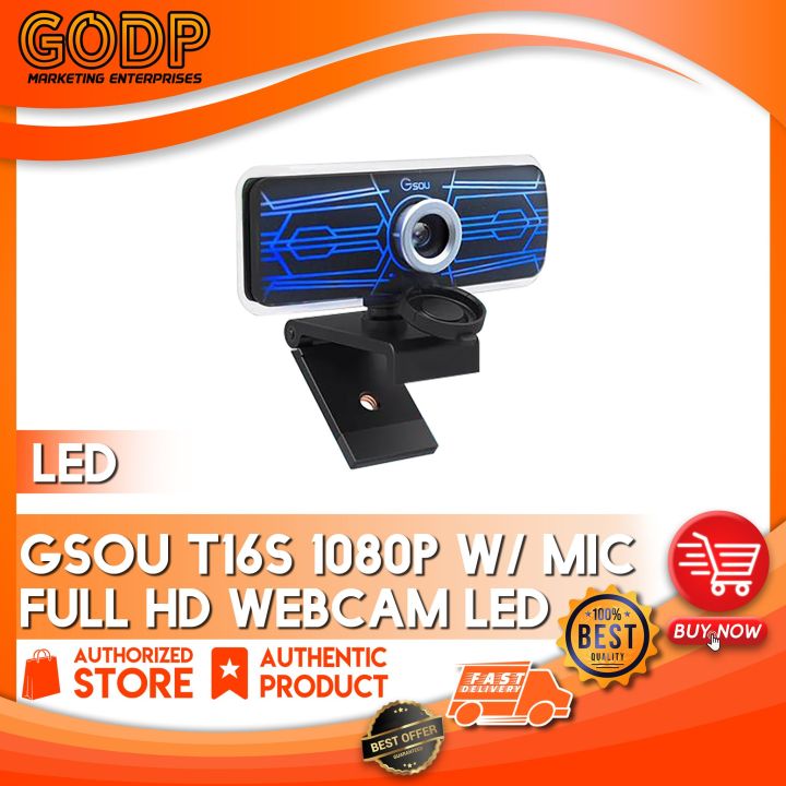 GSOU T16S 1080P Full HD LED Camera cam best for Zoom Skype Video