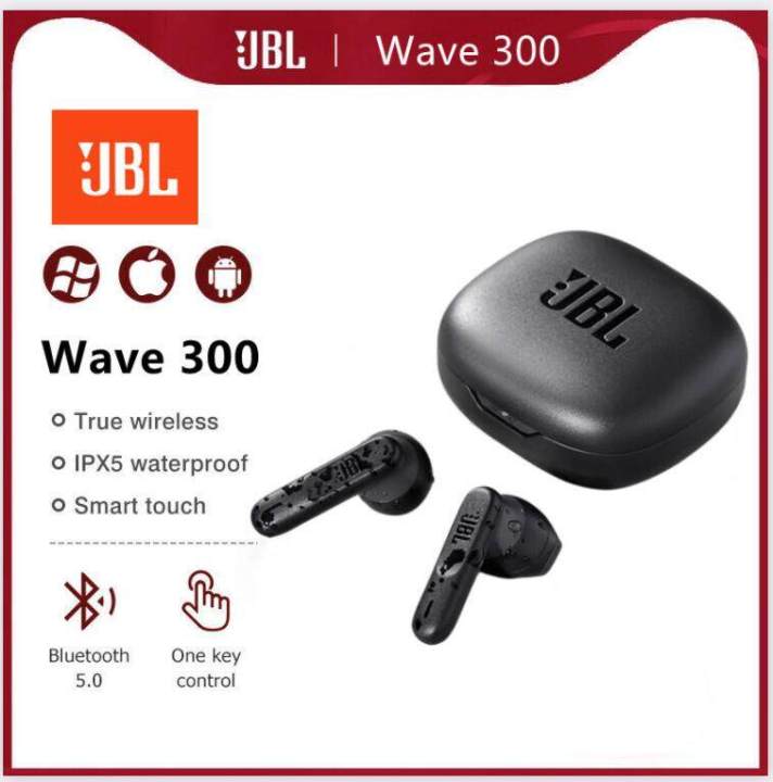 For J B L Wave 300 TWS True Wireless In-Ear Bluetooth Headphones In Charging Case Wireless Earbuds With Integrated Microphone
