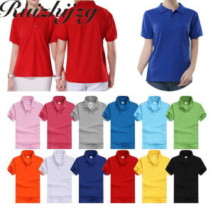 [Hàng Có Sẵn] M-4XL Áo Thun Polo Áo Thun Nam Nữ 2021 Áo Sơ Mi Ôm Tay Ngắn Chất Lượng Cao Ngoại Cỡ Màu Trơn Cotton Cho Cả Nam Và Nữ Đen Trắng Hồng Đỏ Xám Cam