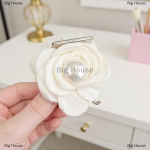 [COD] Big House ที่หนีบผมรูปดอกกุหลาบที่สง่างามสำหรับผู้หญิงเครื่องประดับผมแสนหวานปิ่นปักผมรูปดอกไม้ด้านหลังเครื่องประดับผมแฟชั่น