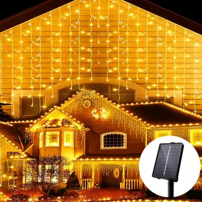 Solar Powered Multicolor LED Fairy Lights 8 Modes IP65 Waterproof Outdoor Christmas Decorations for Home Garden Party Bedroom