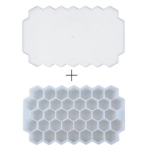 Honeycomb 37 Grid Easy Unmolding Ice Maker Molder Tray For Any Drinks For Home or Bar Use