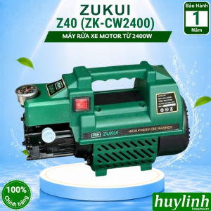 Máy xịt rửa xe Zukui Z40 (CW2400) - 2400W - Tặng bình phun xà bông - Model 2022 [Z70 công suất 2800W]
