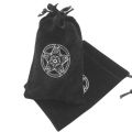 Pouch Tarot - Kantong Kartu Tarot Hitam Logo Magic Circle / Pouch Kartu Tarot Beludru Motif. 