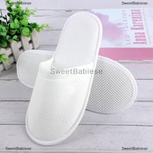 [COD] SweetBabiese Solid Color White Hotel Room Light Non Slip Casual Home Disposable Slippers For Women
