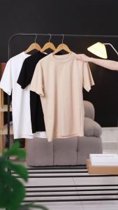 Áo Thun Cotton TC Nam Nữ Cổ Tròn Áo Phông Form Regular Fit Vải Thun 2 Chiều Không Xù Lông