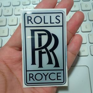 ROLLS ROYCE Emblem sticker timbul resin lentur