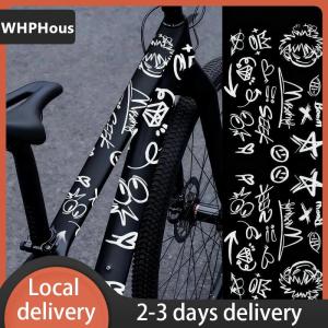 [COD] WHPHous Ship within 24 hours 1 Set MTB Road Bikes Frames Sticker Cartoon DIY Reflective Waterproof Cycling Decals Bicycle Stickers For Bicycle Frame Top Tube